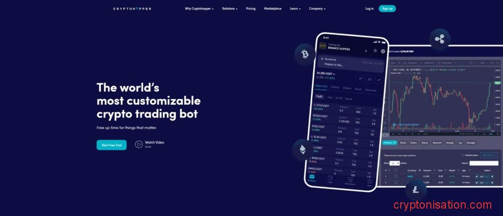 Главная страница Cryptohopper