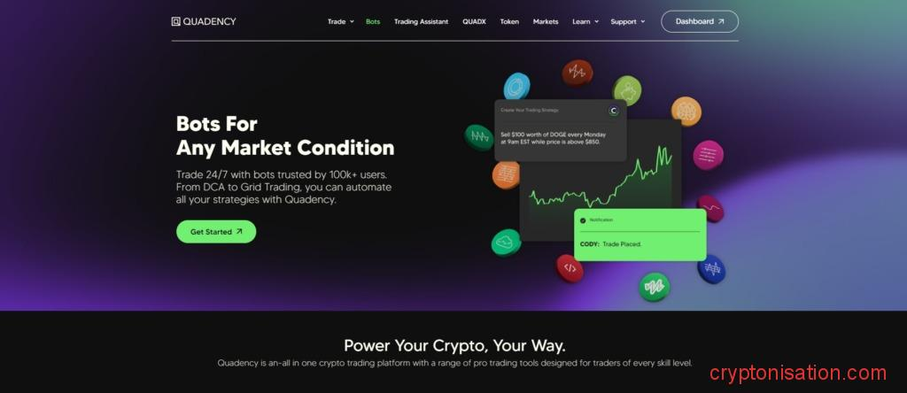 Главная страница Quadency