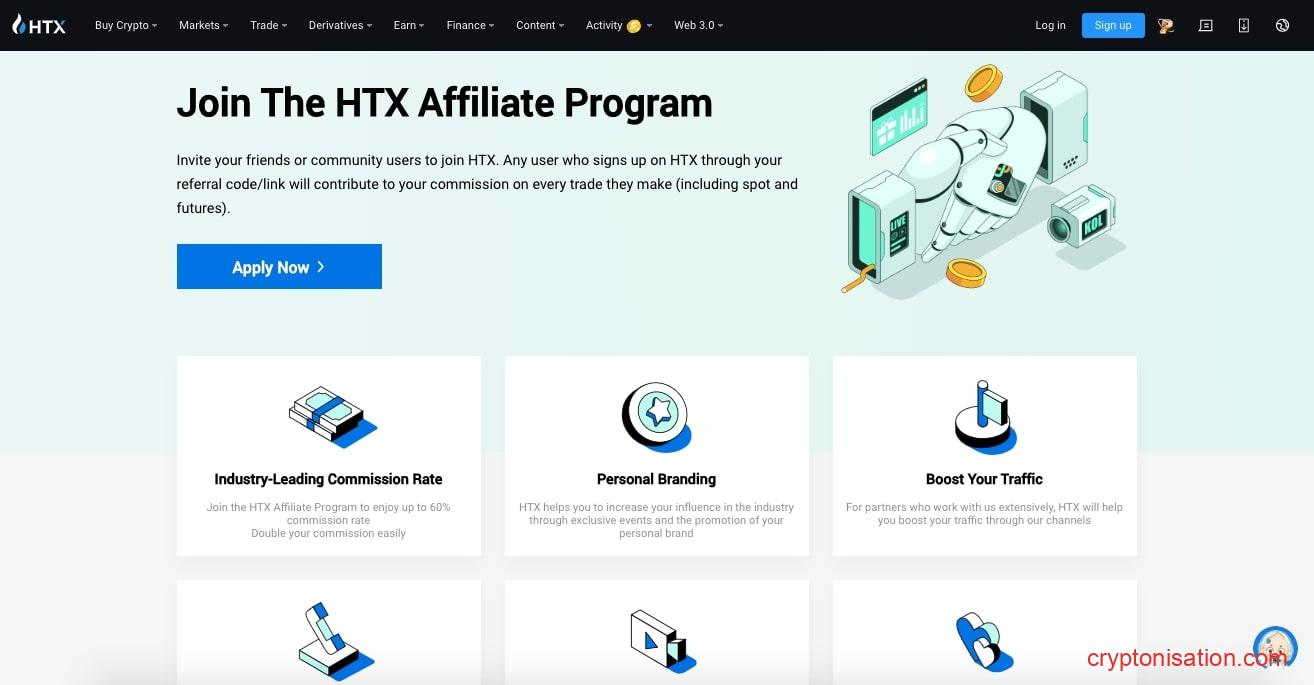 Партнерская программа Huobi