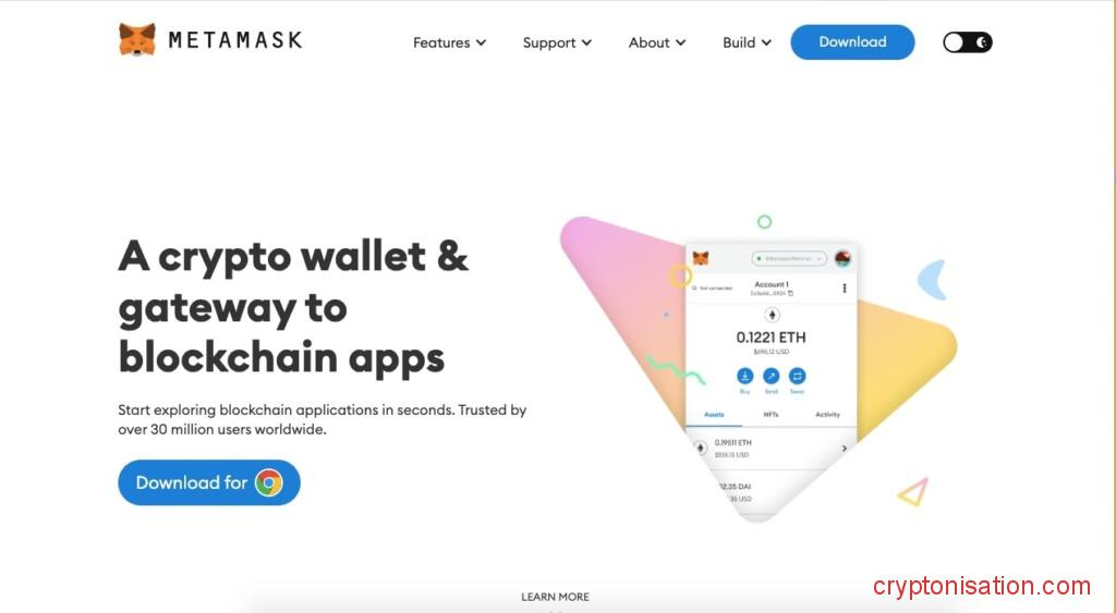 Главная страница MetaMask