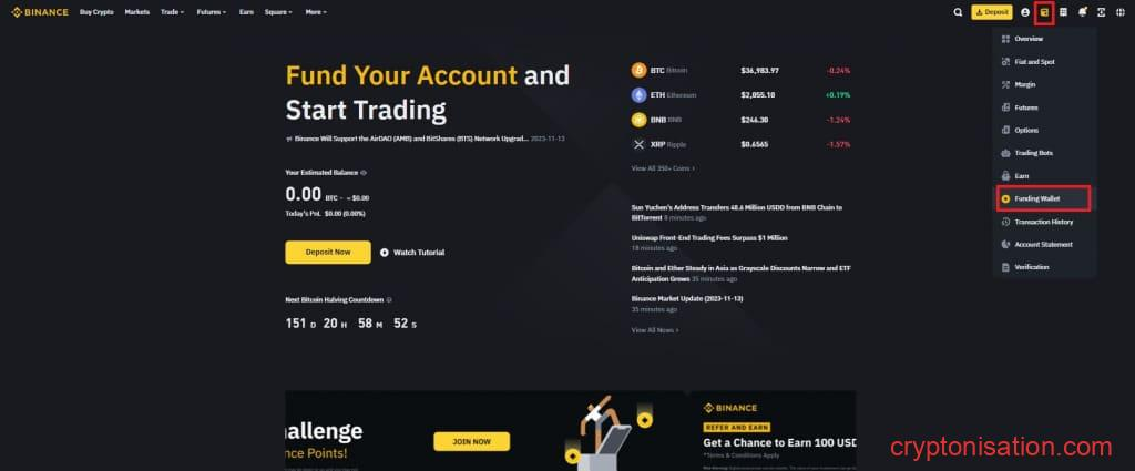 Кошелек Binance