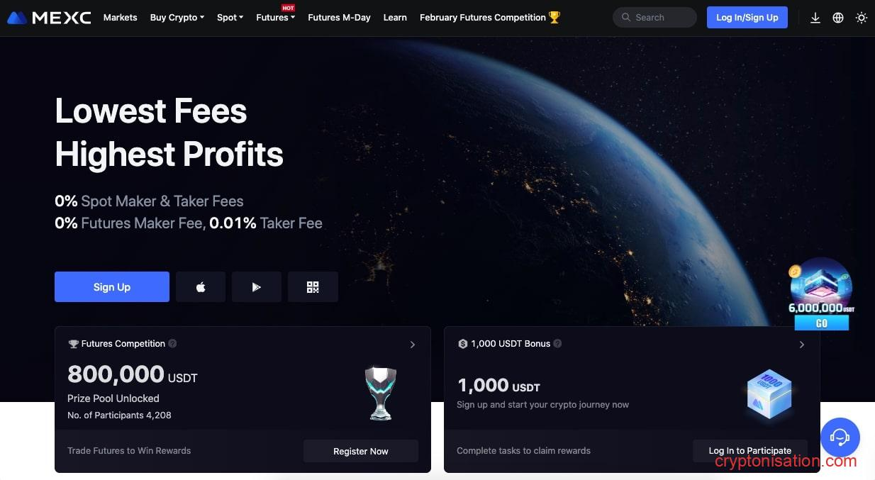 Биржа криптовалют MEXC