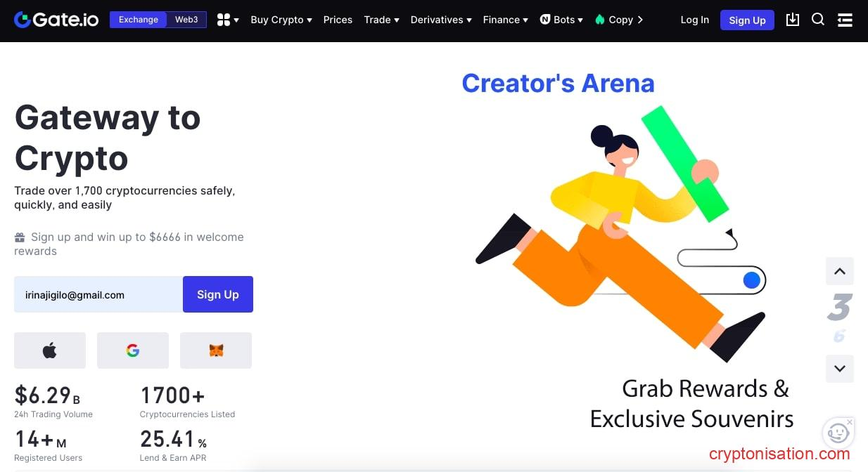 Биржа криптовалют Gate.io