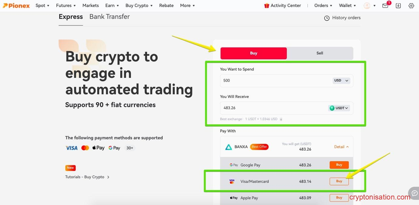 Wniosek o ekspresowy zakup USDT