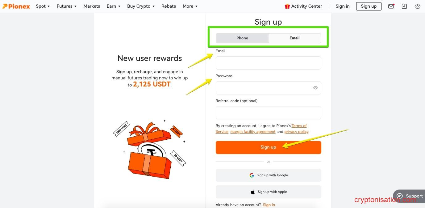 Formularz rejestracyjny