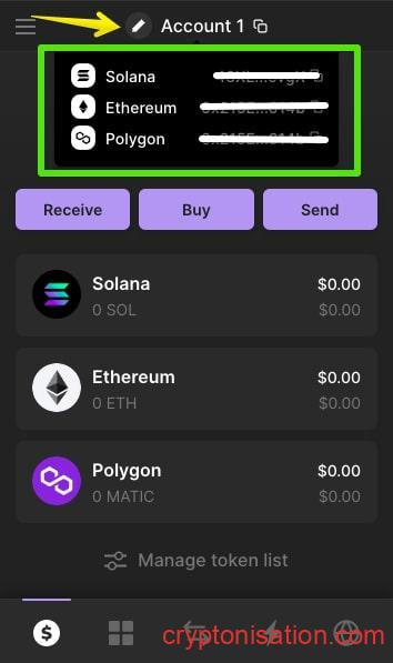 Публичный адрес кошелька