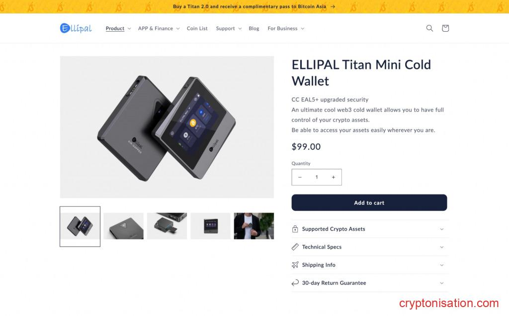 Кошелек ELLIPAL Titan Mini