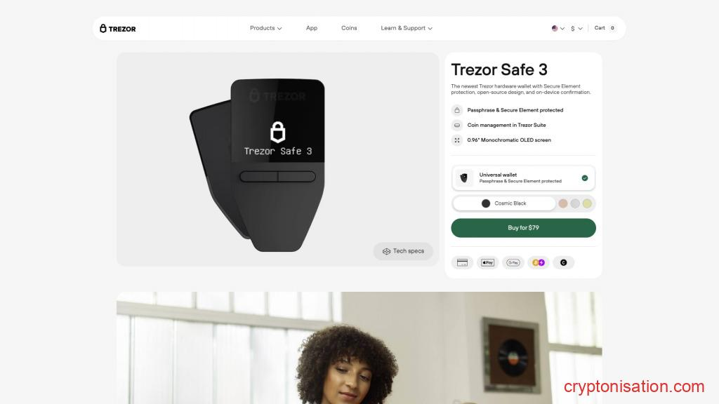 Кошелек Trezor Safe 3