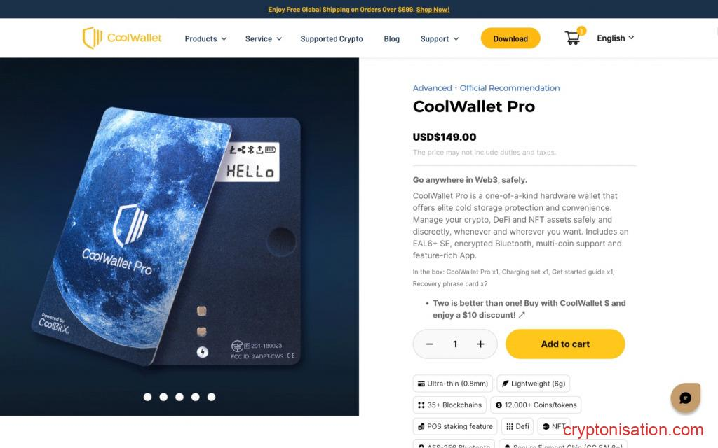 Кошелек CoolWallet Pro