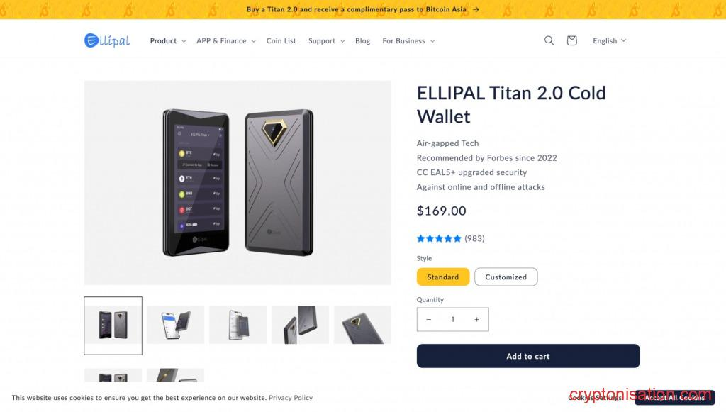 Кошелек ELLIPAL Titan 2.0