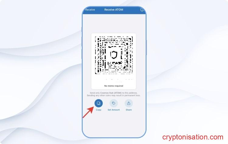 Адрес для получения ATOM на кошелек Trust Wallet