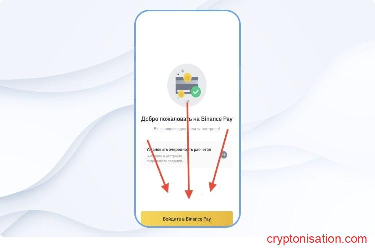 Вход в Binance Pay