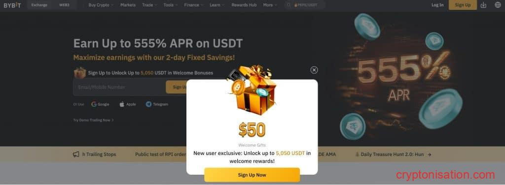 Бонус $50 новым пользователям при регистрации