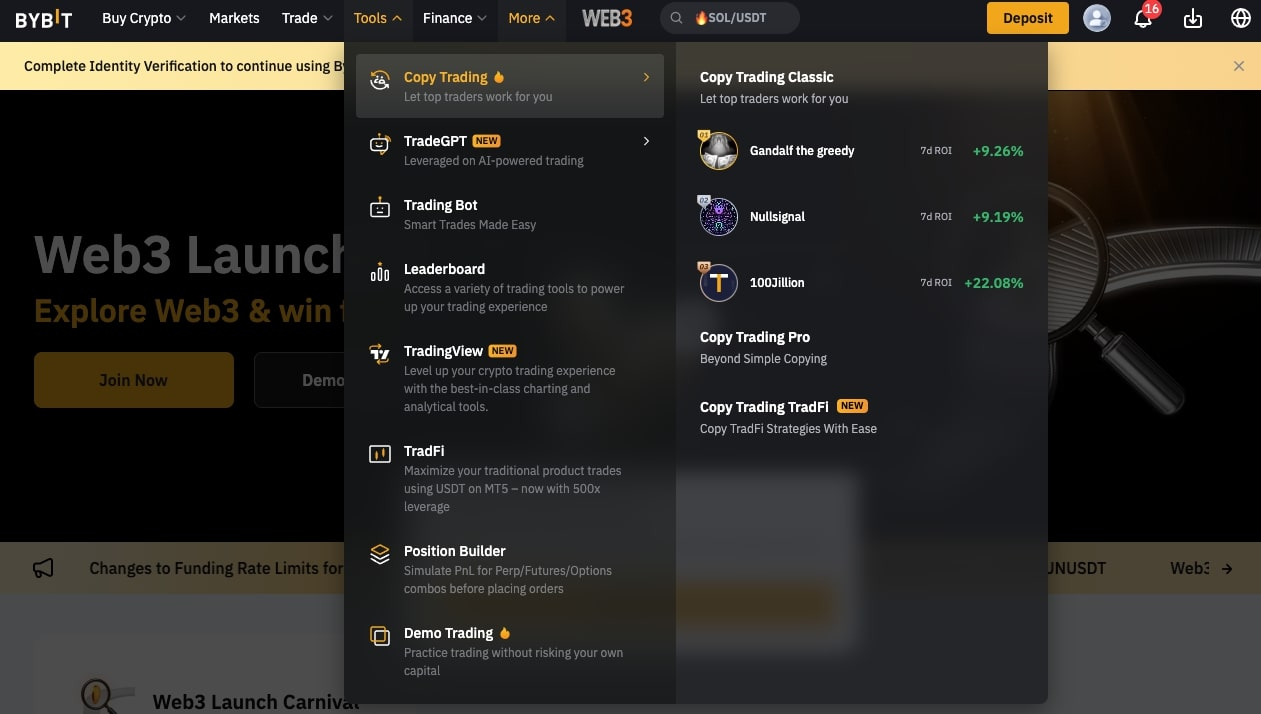 Bybit copy trading: начало