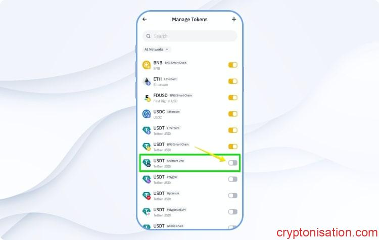Dodać USDT (Arbitrum One)