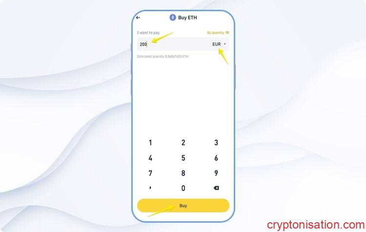 Zakup Ethereum za EUR