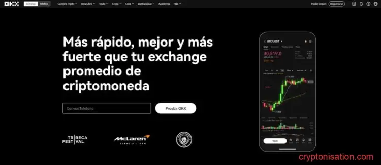 Sitio web oficial de OKX (OKEX)