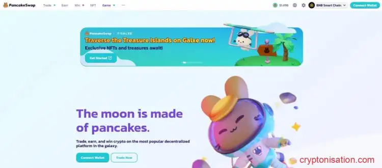 Página principal de Pancakeswap V3