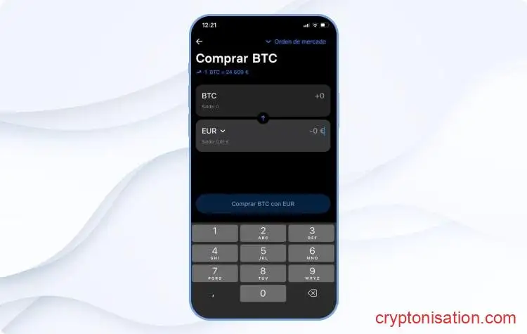 Comprar Bitcoin en Revolut. Paso 4
