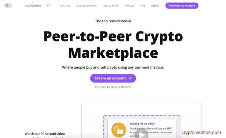 Handel P2P na Localcryptos