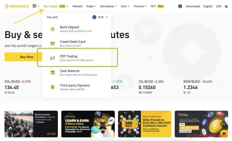 Wybór handlu P2P