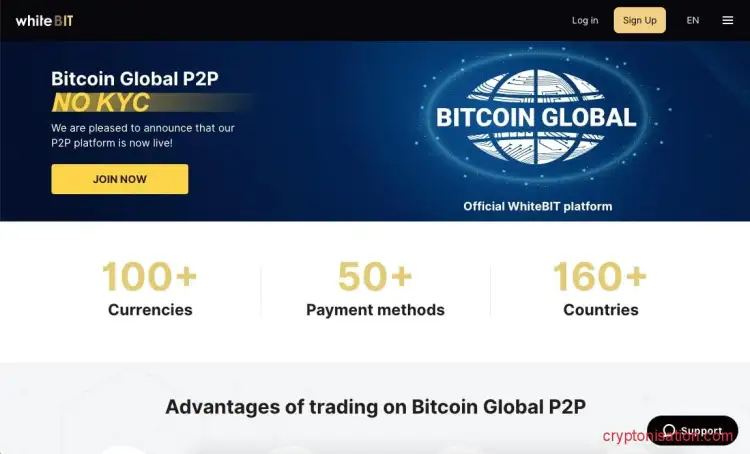 Handel P2P na platformie WhiteBIT