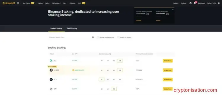 Binance Staking