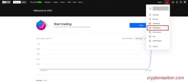 Menu Preferences