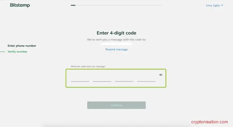 Wprowadzenie kodu weryfikacyjnego