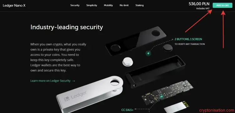 Dodaj Ledger Nano X do koszyka