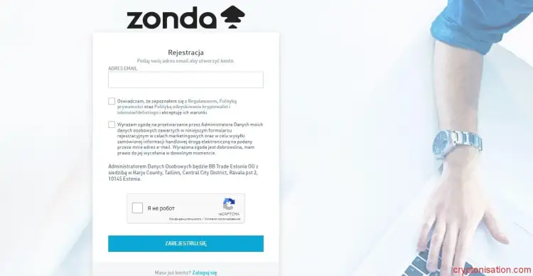 Formularz rejestracyjny