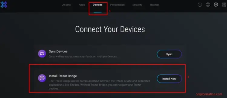 Instalacja Trezor Bridge