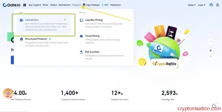 Dochód pasywny Lend & Earn