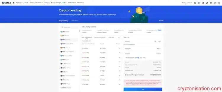 Strona Crypto Lending