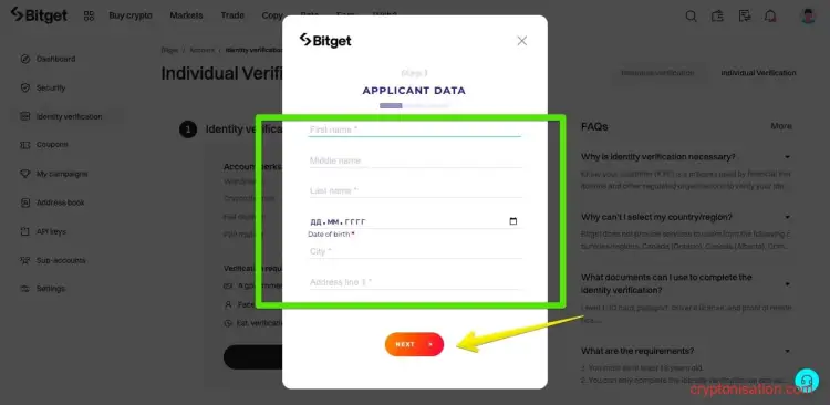 Date cu caracter personal pentru verificare