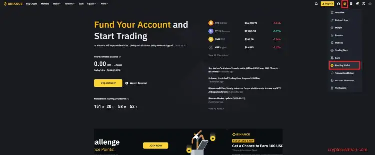 Portofelul Binance