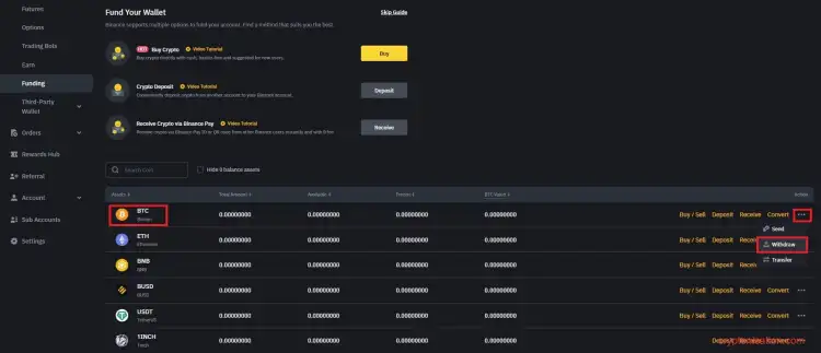 Funding Wallet