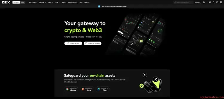 Resmi OKX Uygulaması Sayfası