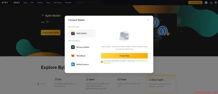 Сonnect Wallet penceresi