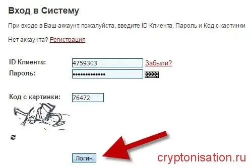 Вход в систему