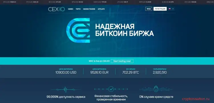 Биржа CEX.IO