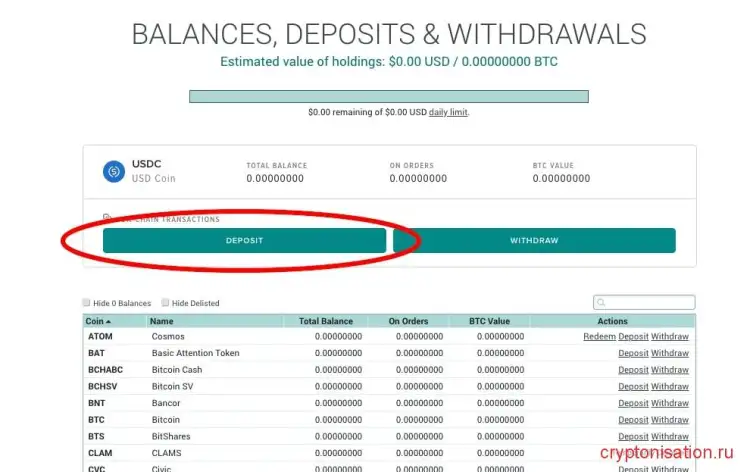 Deposit
