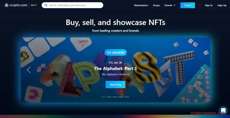 NFT-маркетплейс Crypto.com подробно