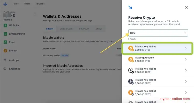 Как создать Биткоин-адрес. Шаг 2