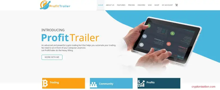 Главная страница Profit Trailer