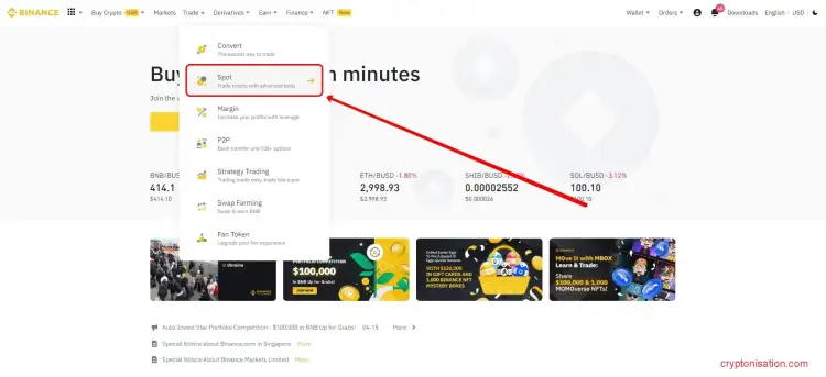 Покупка IOTA на бирже Binance