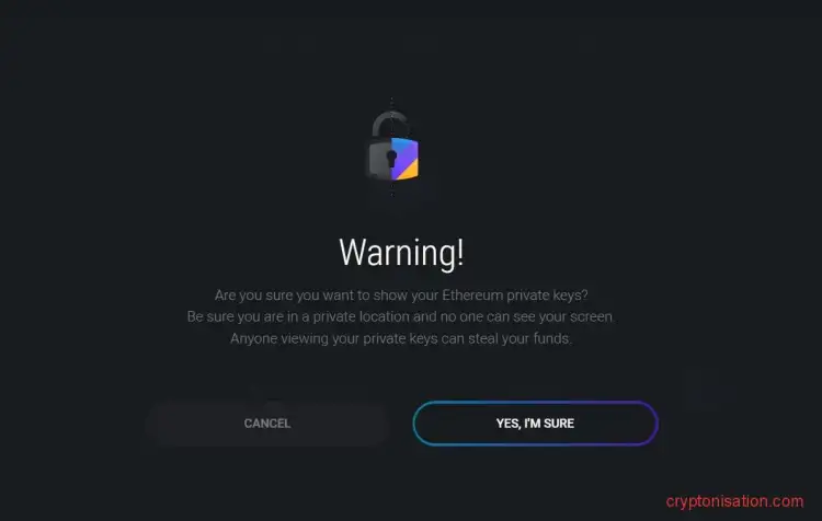 Предупреждение от системы