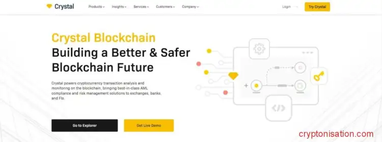 Главная страница Crystal Blockchain