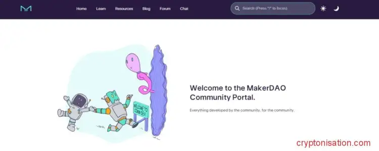 Главная страница MakerDAO
