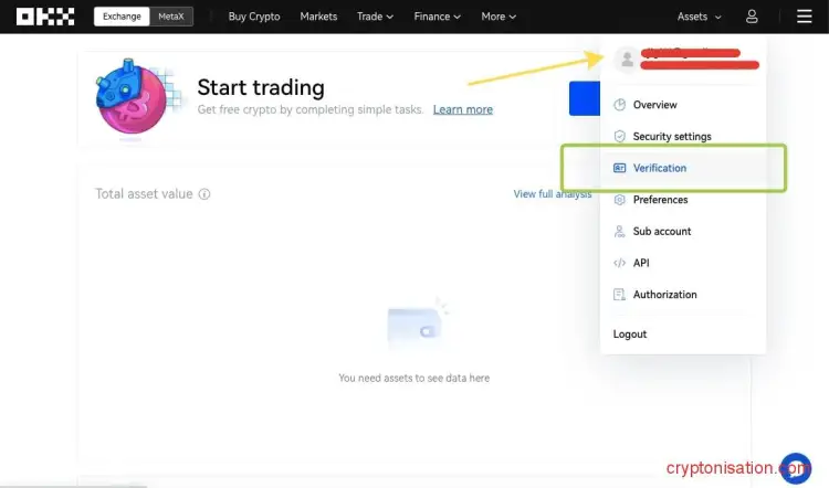 Как пройти проверку KYC на OKX (OKEX)